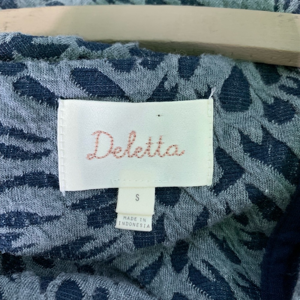 Anthropologie Deletta blue floral Caledonia dress - Picture 6 of 8